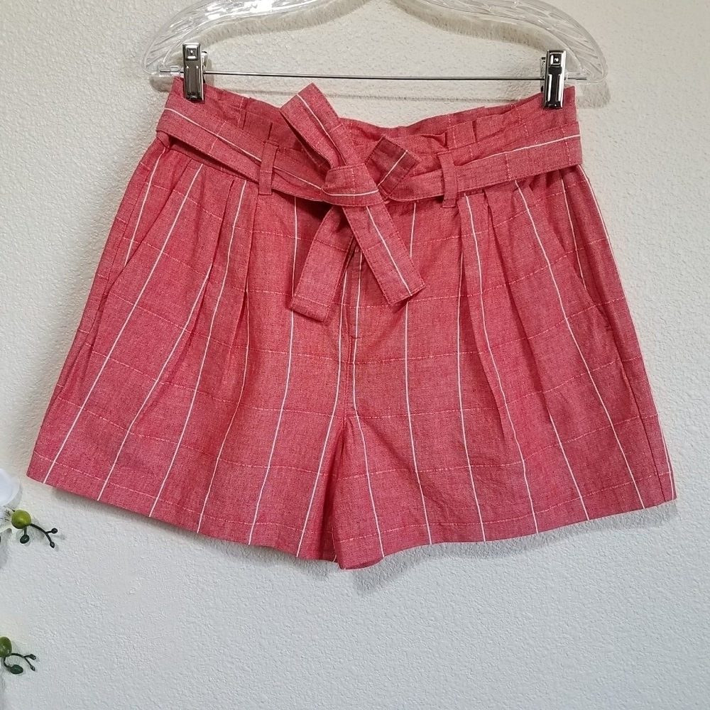 Banana Republic Linen Blend Paper Bag Shorts